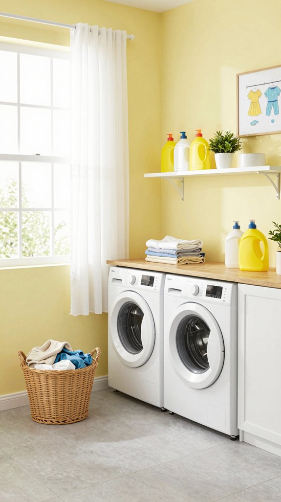 bright yellow laundry inspiration