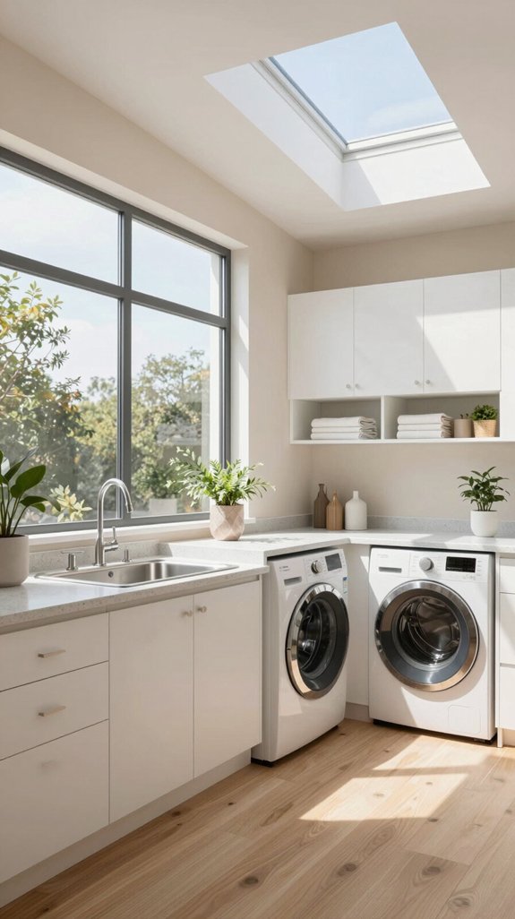 21 Laundry Room Ideas to Upgrade Your Space in Style 13 brighten laundry with skylights