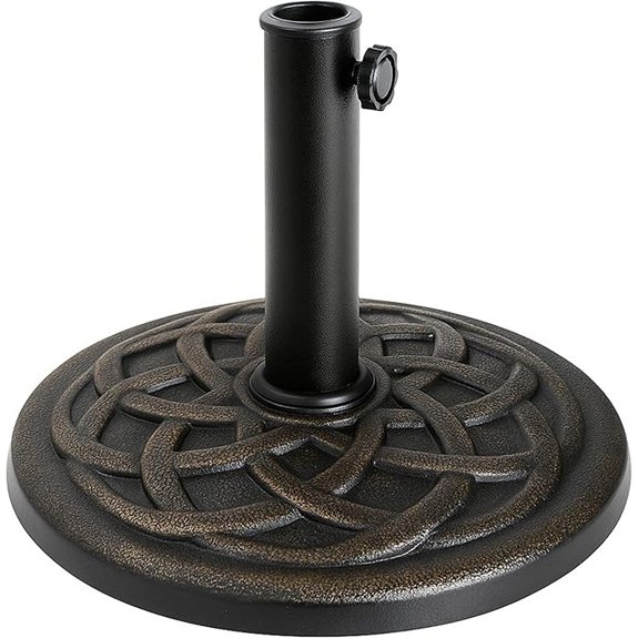 5 Patio Umbrella Bases That Keep Your Shade Rock‑Solid 5 bronze 21lb patio umbrella base