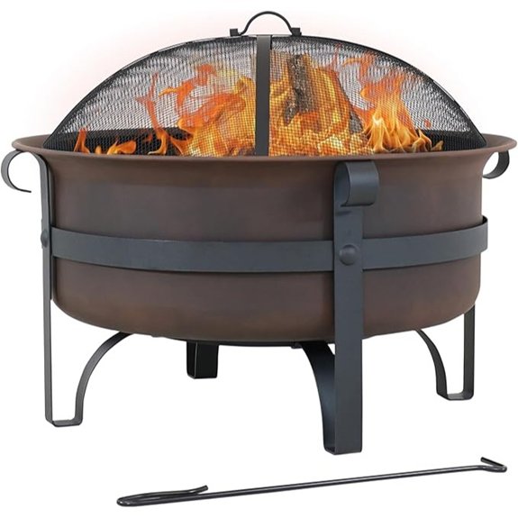 15 Best Fire Pits to Ignite Your Backyard Nights 7 bronze wood burning fire pit