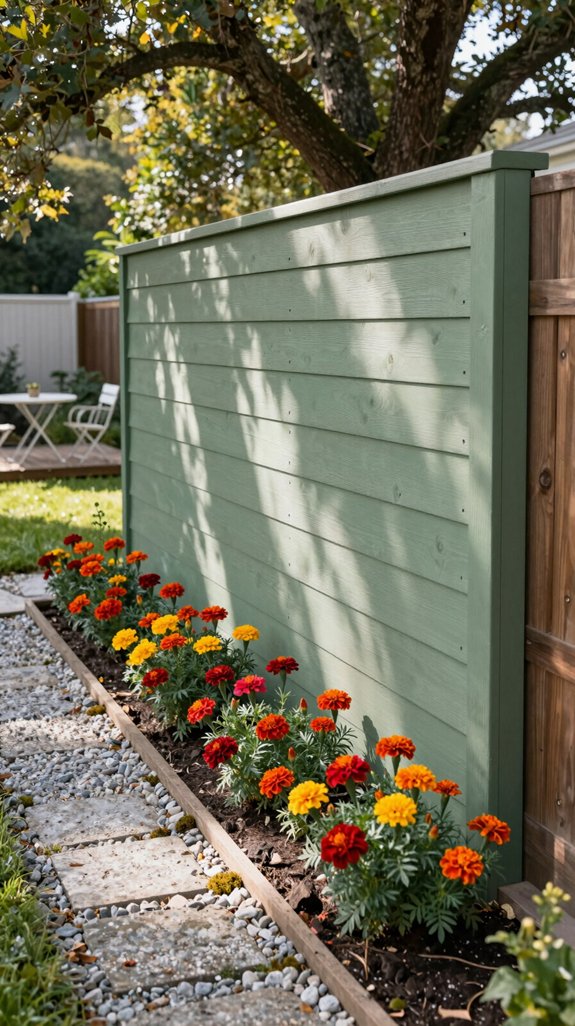 budget friendly concrete garden wall