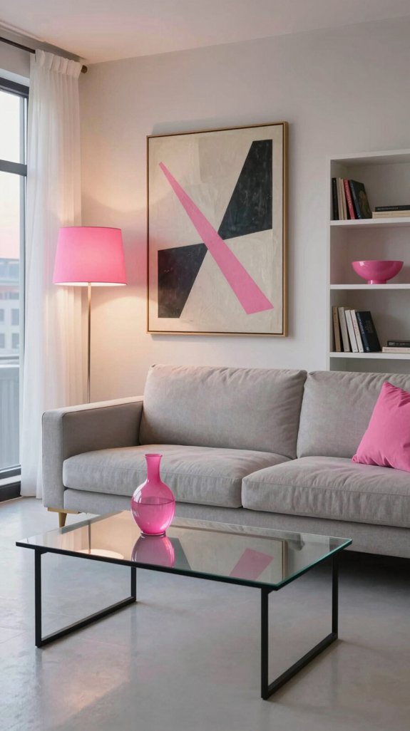 budget friendly hot pink d cor