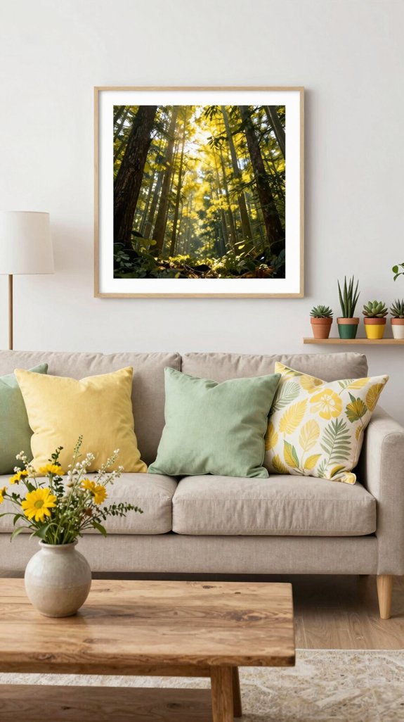 budget friendly yellow green accessories