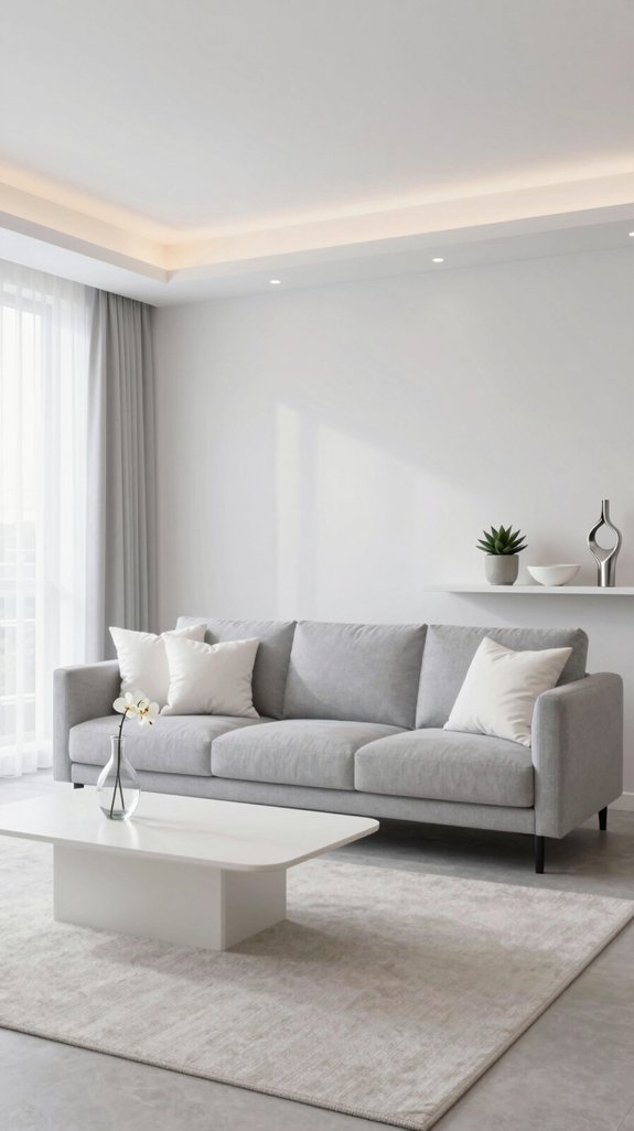 calm balanced interior palette