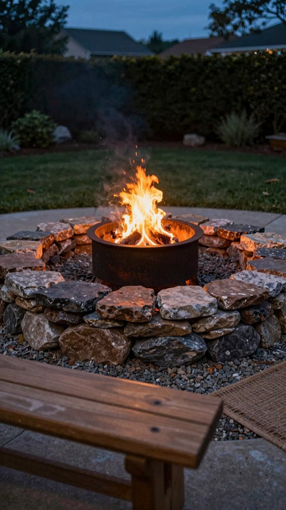 21 DIY Backyard Firepit Ideas for Cozy Outdoor Nights 13 cast iron core fire pit