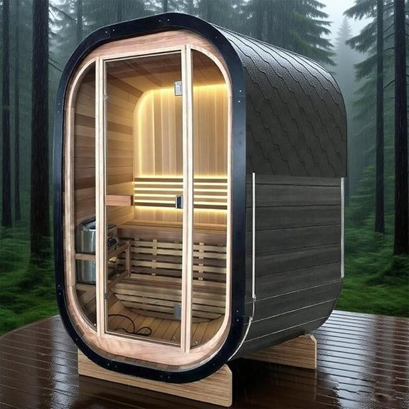 10 Traditional Saunas That Turn Any Home Into a Spa Sanctuary 5 cedar barrel sauna cube