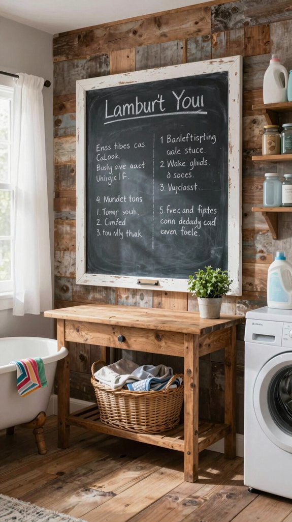 chalkboards improve laundry management