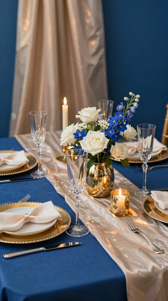 champagne metallic royal elegance