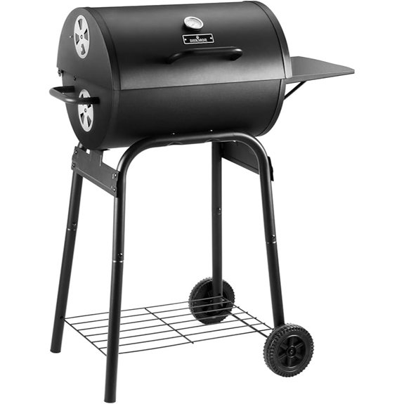 7 Charcoal Grills That'll Ignite Your Backyard BBQ Dreams 1 charcoal bbq with side table