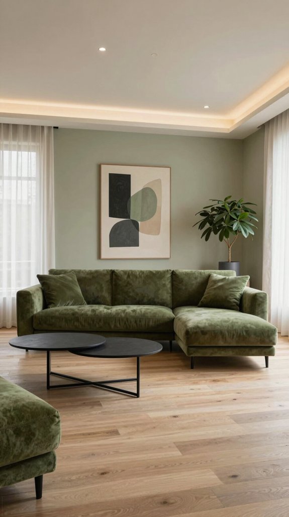 Olive Green Interior Color Pairings That Feel Natural and Relaxed 4 charcoal olive green harmony