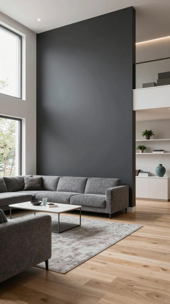charcoal wall sophistication achieved