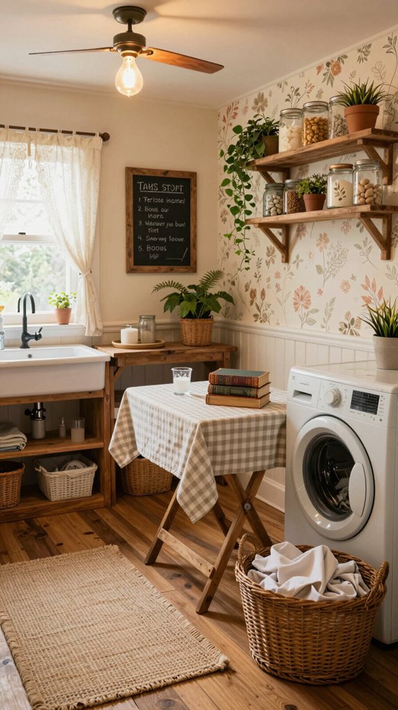 charming functional laundry layout