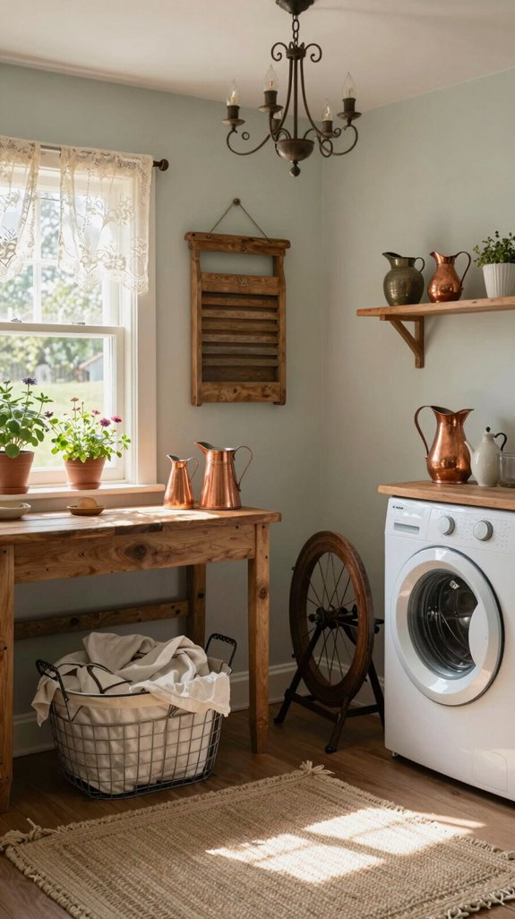 charming vintage laundry decor
