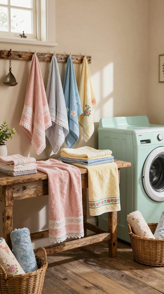 charming vintage laundry textiles