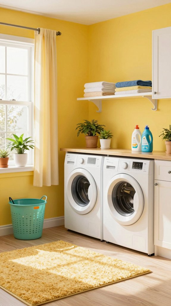 14 Yellow Laundry Room Ideas to Brighten Your Day 14 cheerful laundry room tips