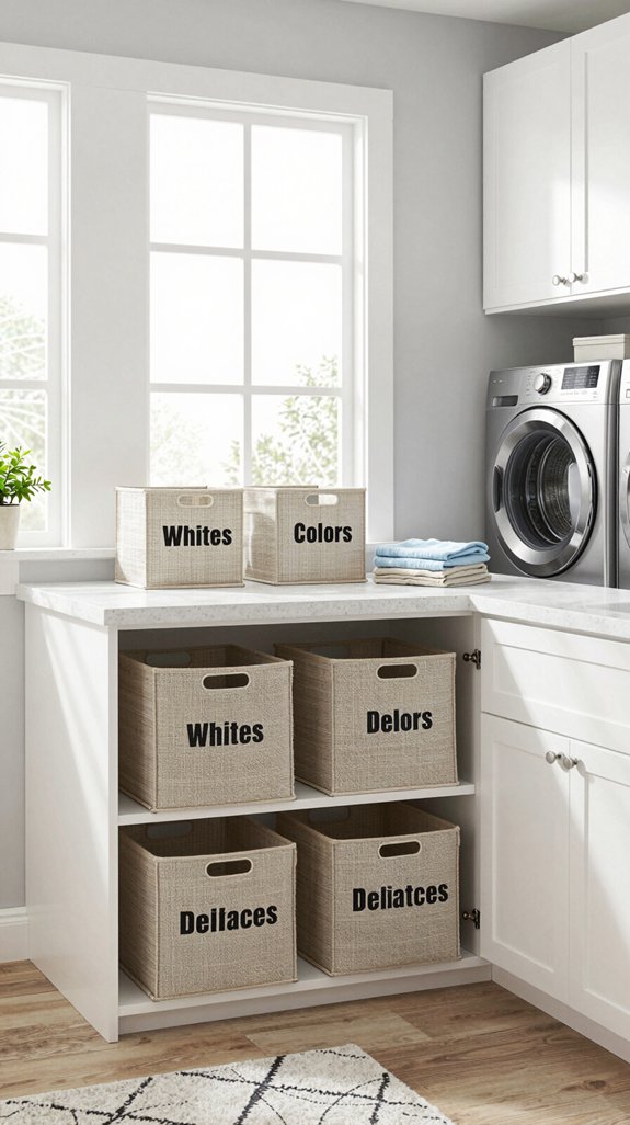 chic open bins organization