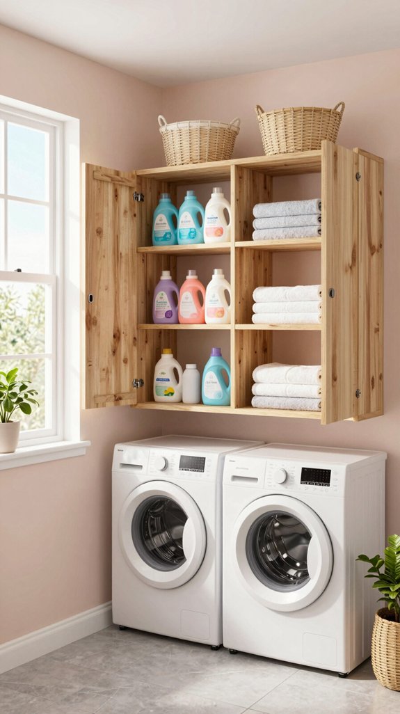 chic open shelving display