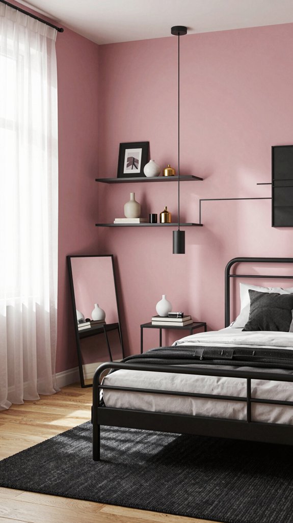 Colors That Complement Pink Walls 13 chic pink black interior