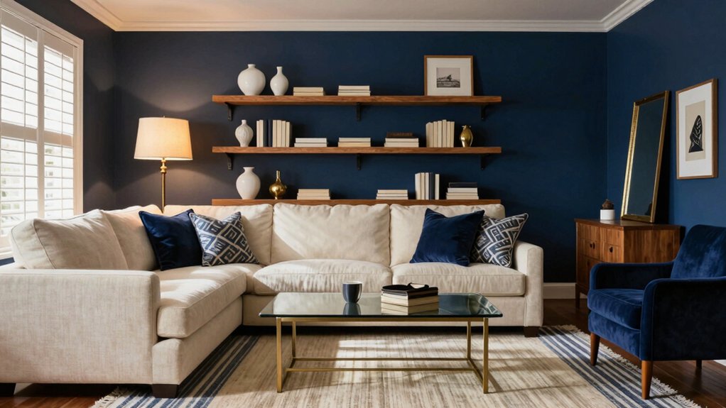 classic timeless navy interiors