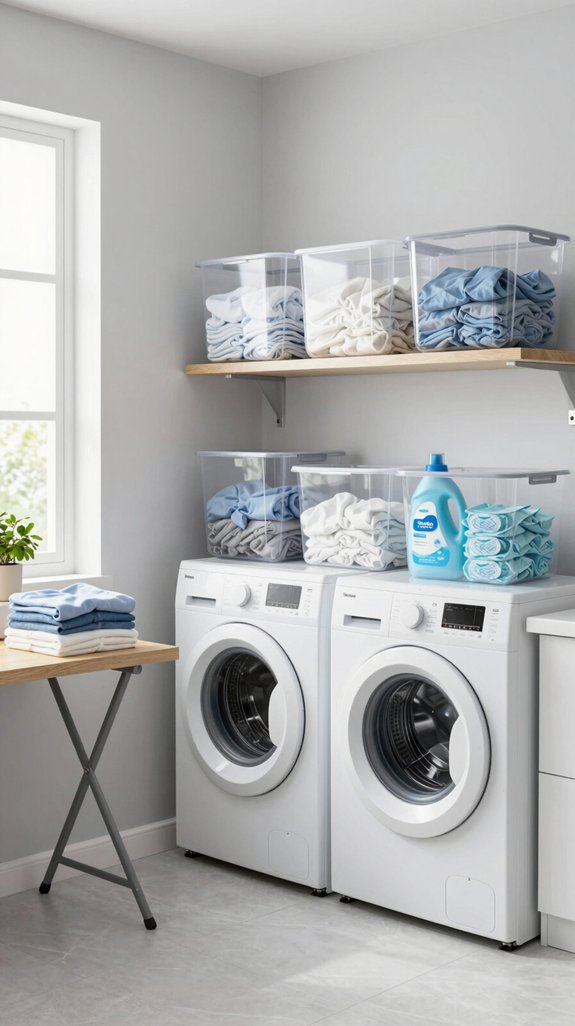 clear bins enhance organization