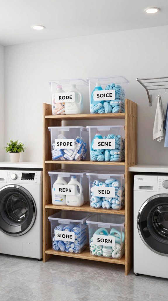 clear containers enhance organization