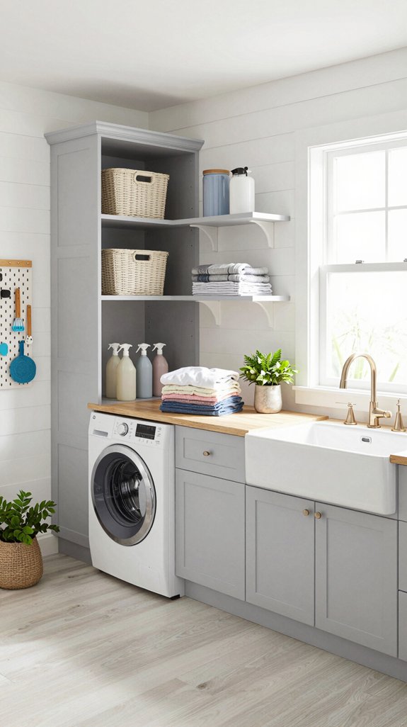 clever laundry storage solutions