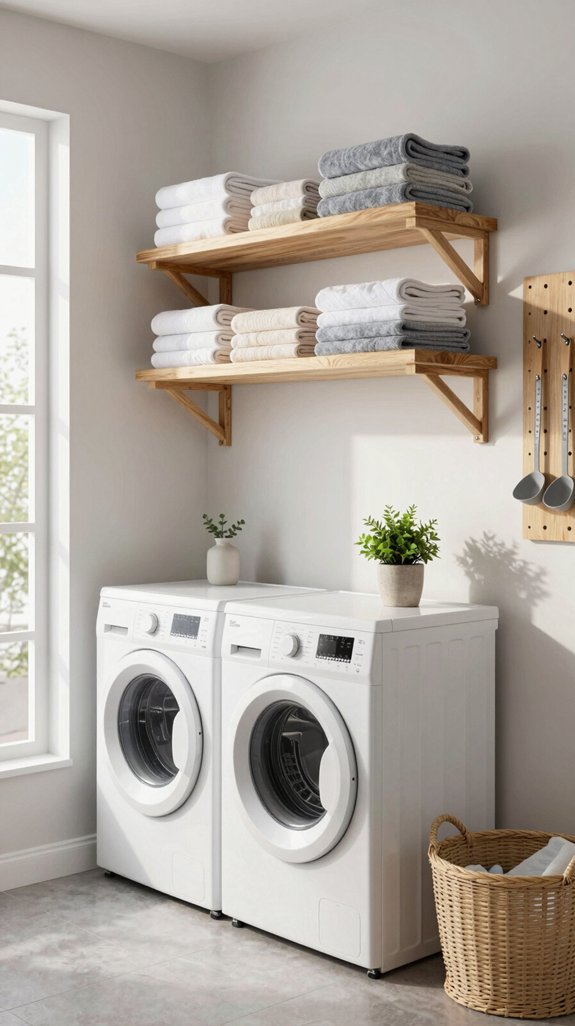 19 Laundry Room Shelf Ideas for Extra Storage 20 clutter free laundry room tips