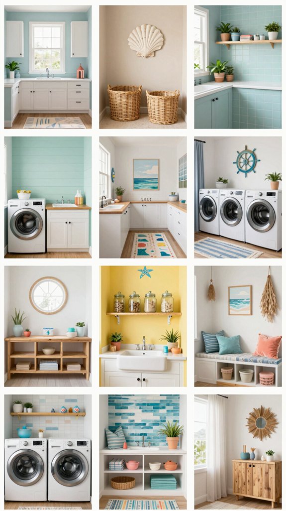 coastal inspired laundry room ideas
