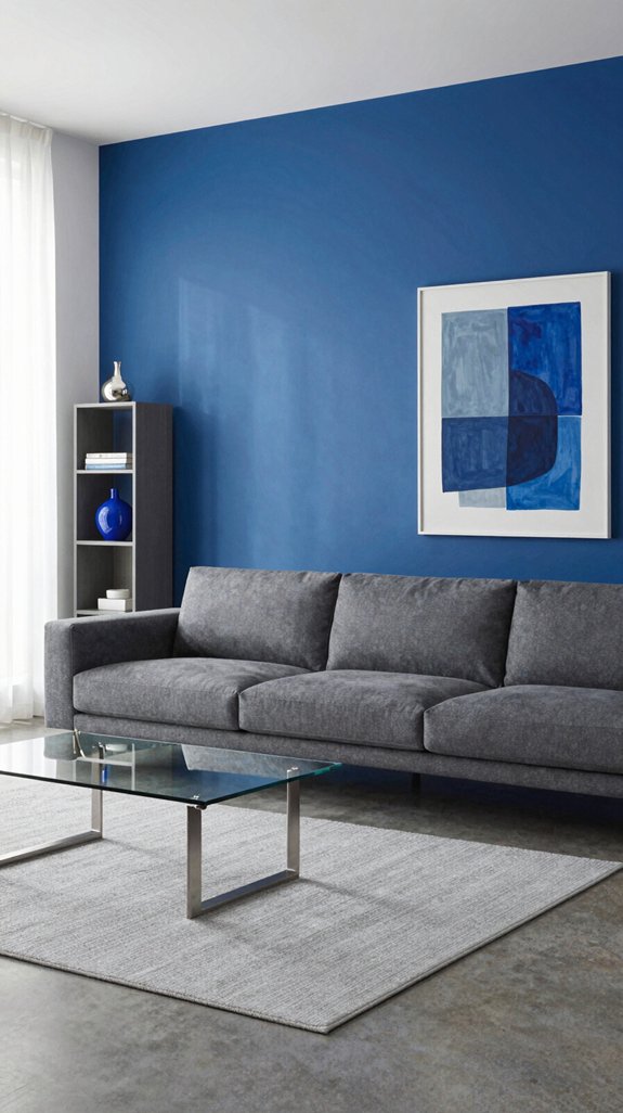 cobalt blue chic monochrome