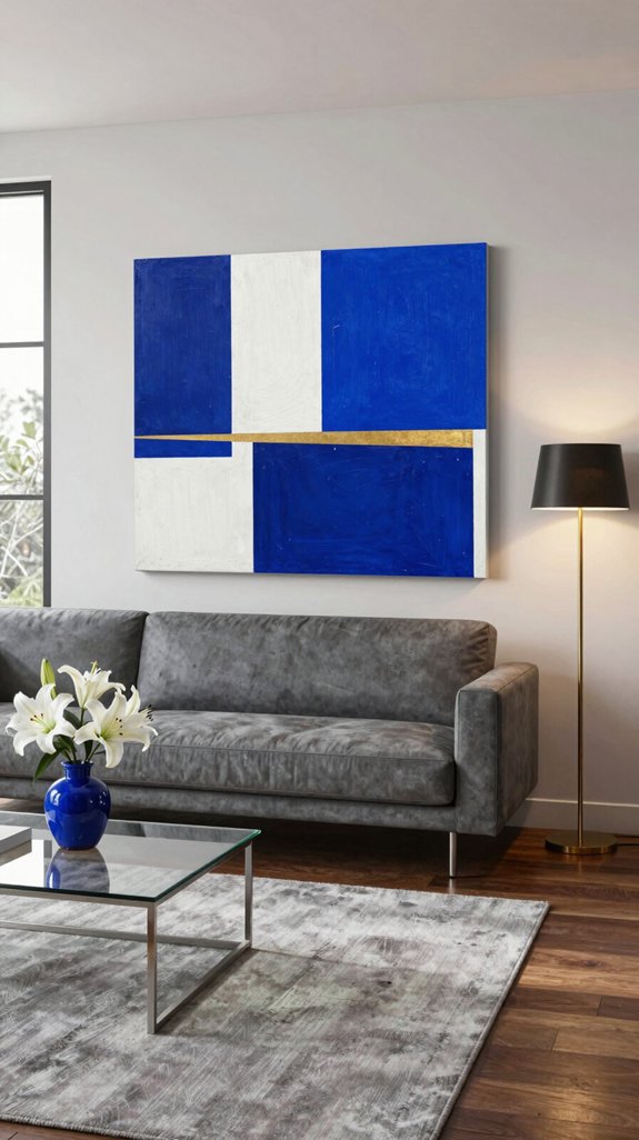 cobalt blue visual anchor