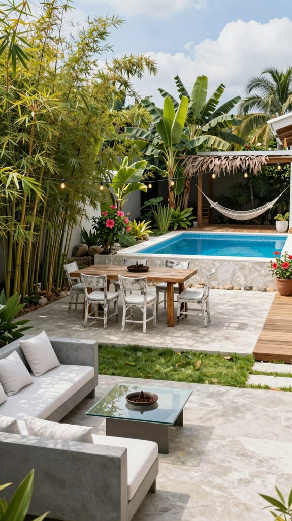 cohesive backyard design elements