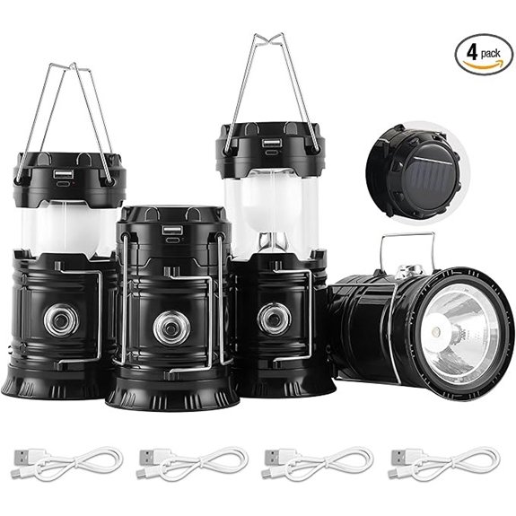 collapsible solar lantern pack