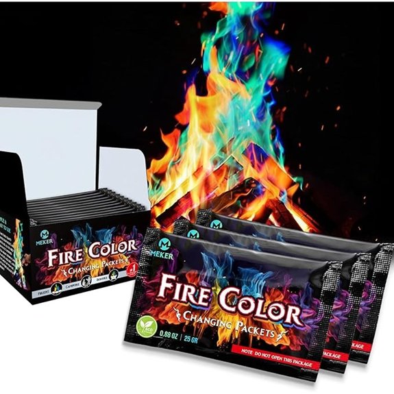15 Outdoor Fireplaces That Turn Any Backyard Into a Cozy Retreat 12 color changing firework packets pack pack fire