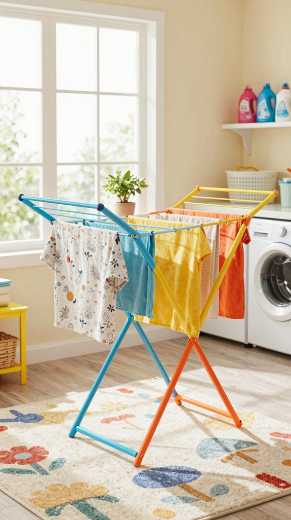 colorful creative drying rack