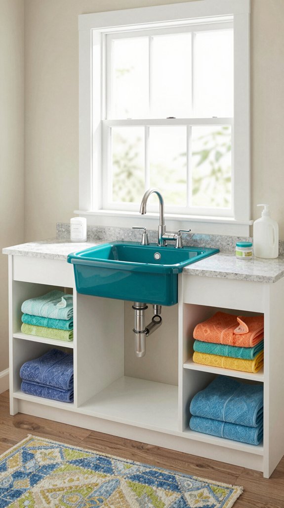 colorful sinks elevate laundry