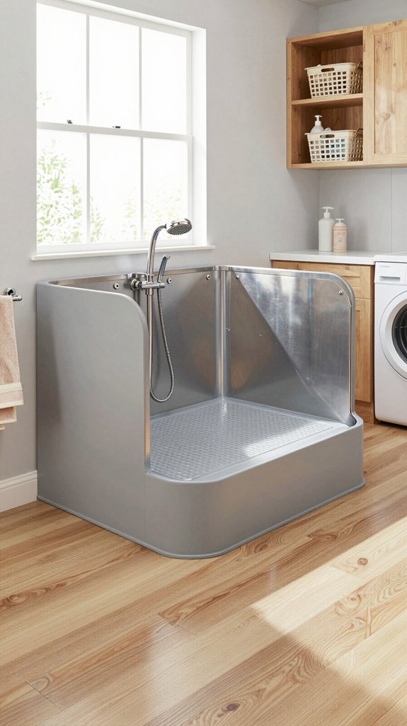 14 Dog Washing Station in Laundry Room Ideas 4 comfortable raised dog bathing