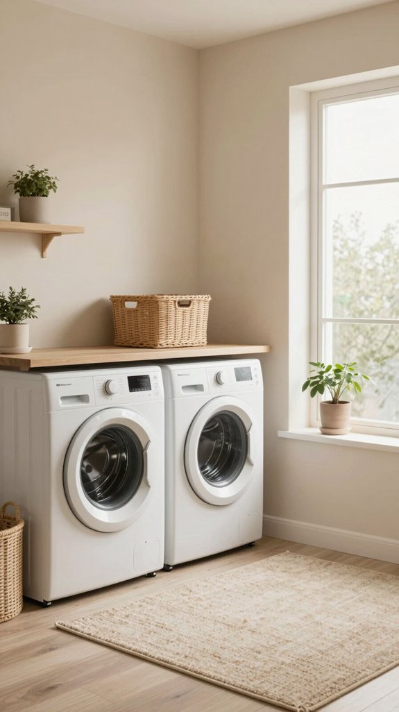 comforting neutral laundry makeover