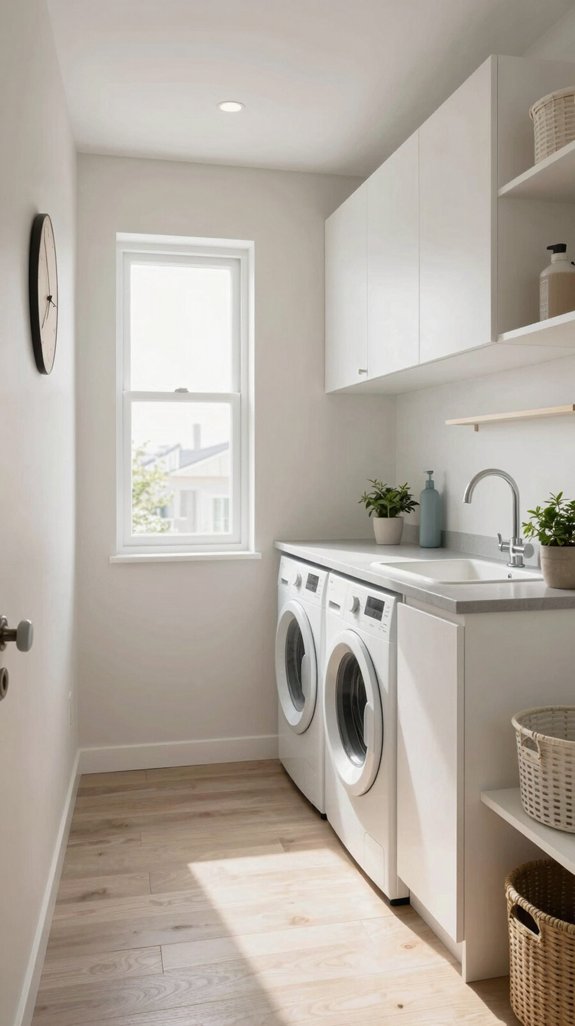 17 Narrow Laundry Room Ideas That Feel Spacious 10 compact and stylish laundry solutions
