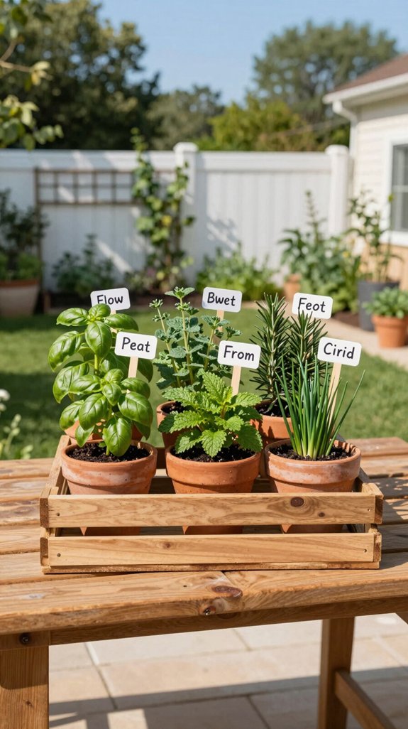 compact balcony herb garden