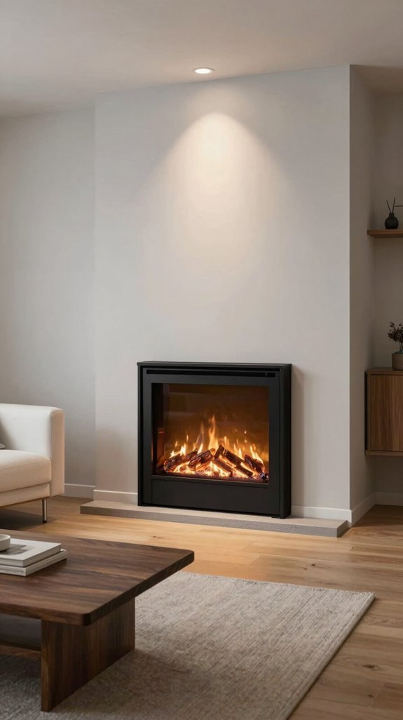 compact efficient gas fireplace