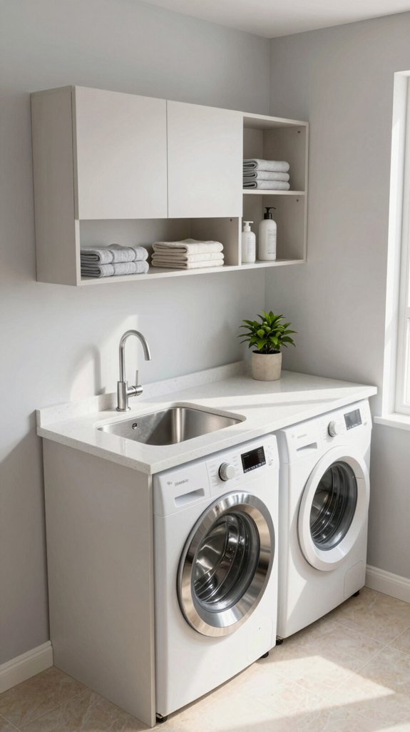 compact efficient laundry sinks