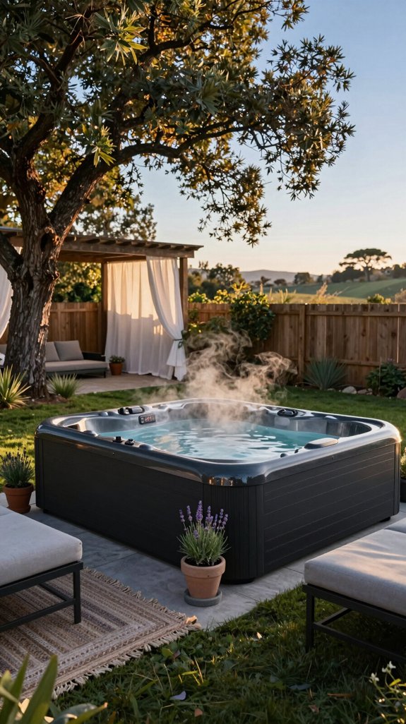 compact hot tub oasis