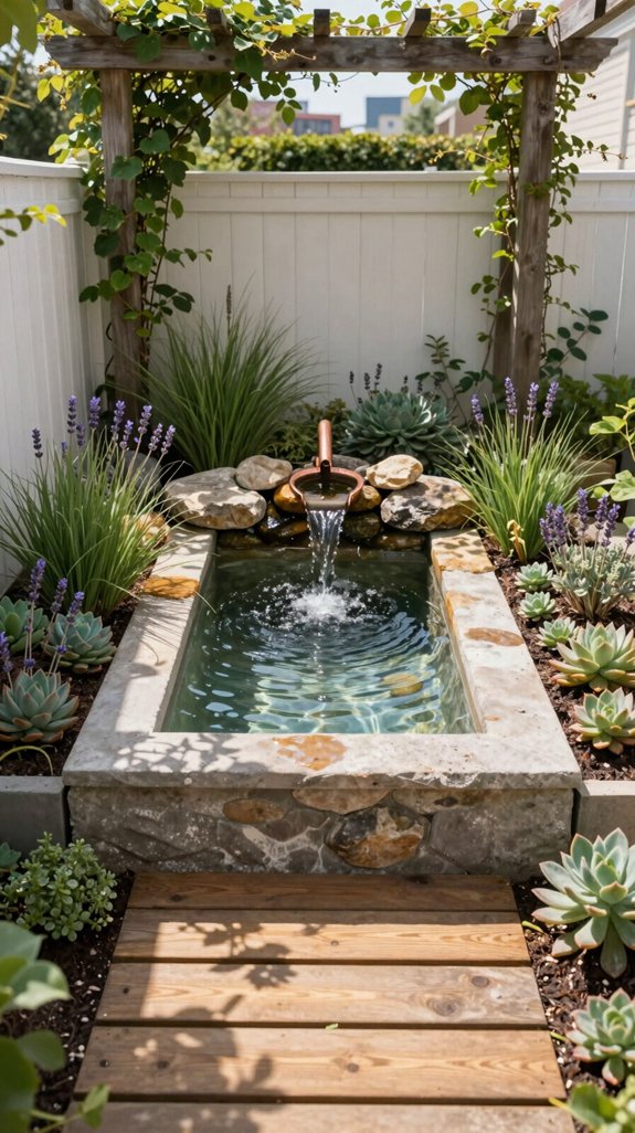 compact recirculating water feature