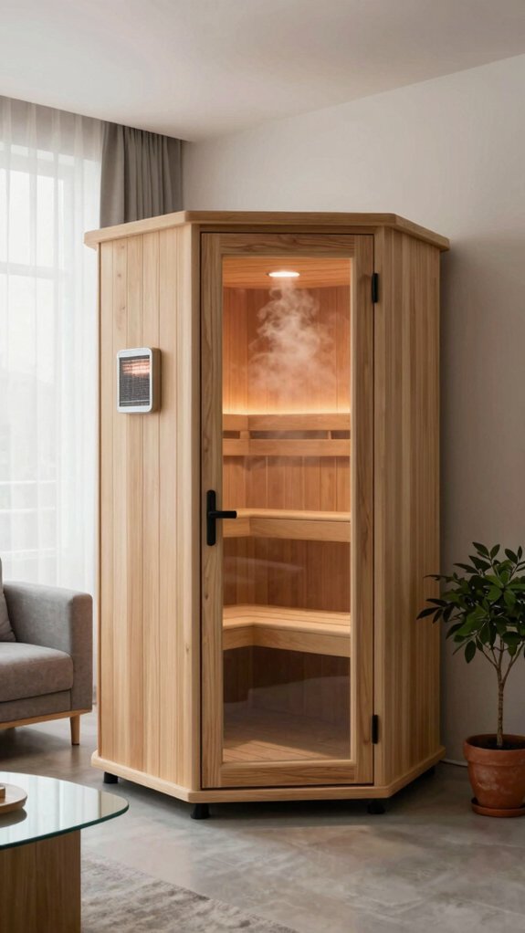 compact saunas create oasis
