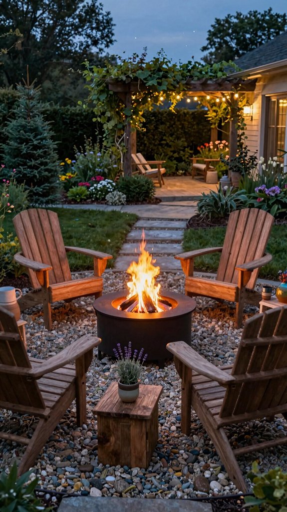 27 Backyard Garden Ideas for a Beautiful Outdoor Retreat 20 compact steel fire pit