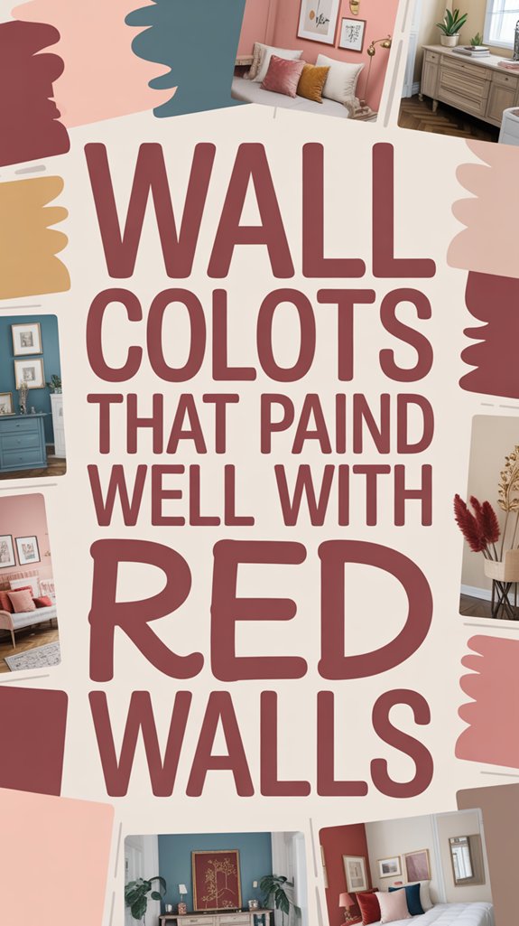 Wall Colors That Pair Well With Red Walls 1 complementary hues for red walls