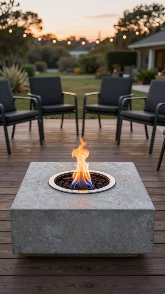 21 DIY Backyard Firepit Ideas for Cozy Outdoor Nights 12 concrete paver fire pit table