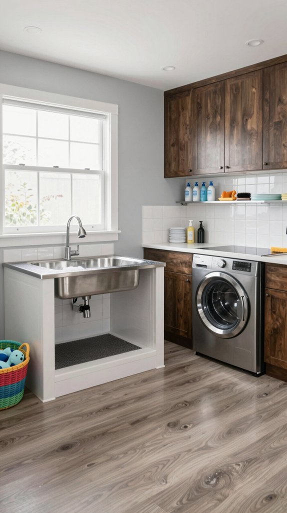 convenient pet washing station