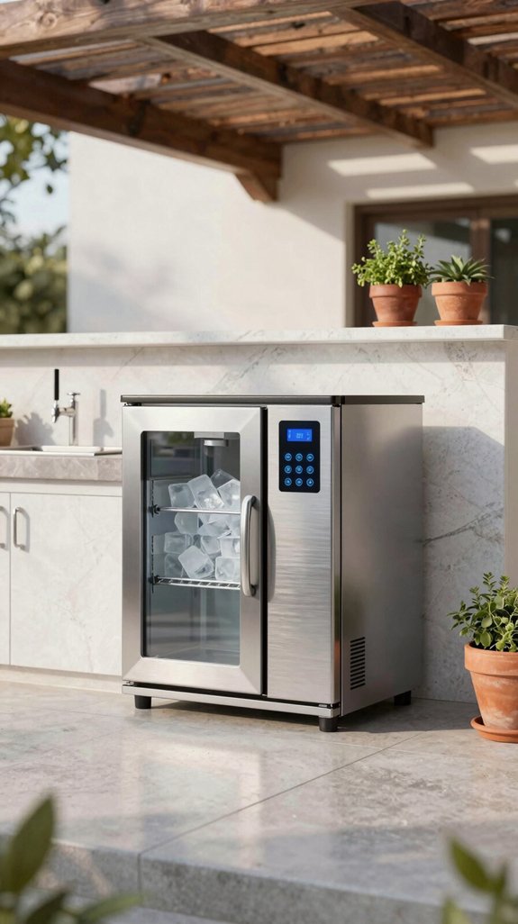 copper tiled ice beverage