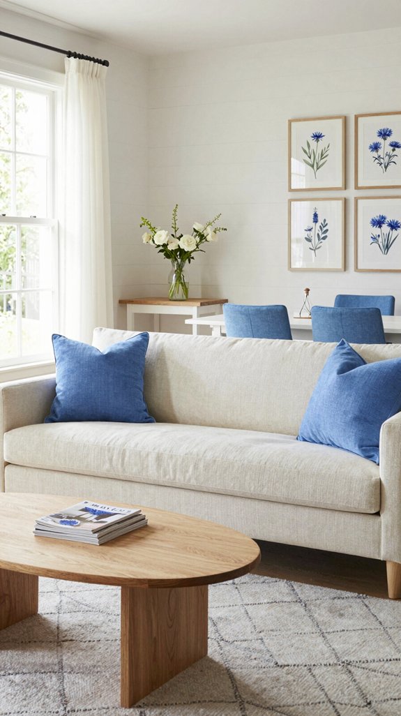 Cornflower Blue Color Pairings for Light and Charming Interiors 2 cornflower blue decor guide